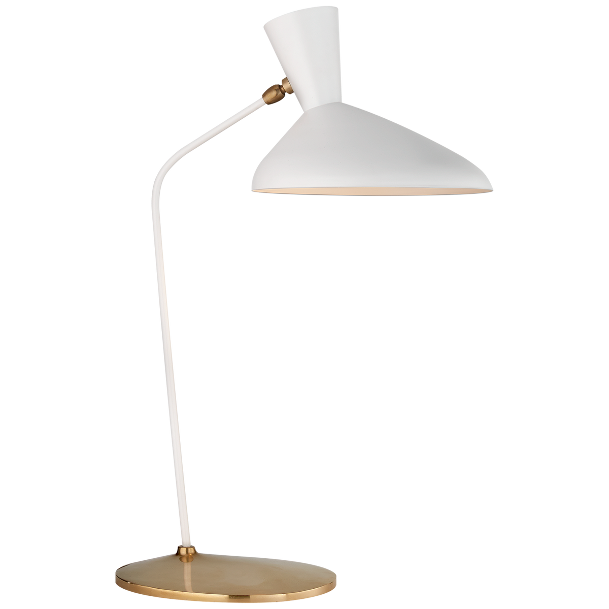 Austen Table Lamp Large Offset - Matte White