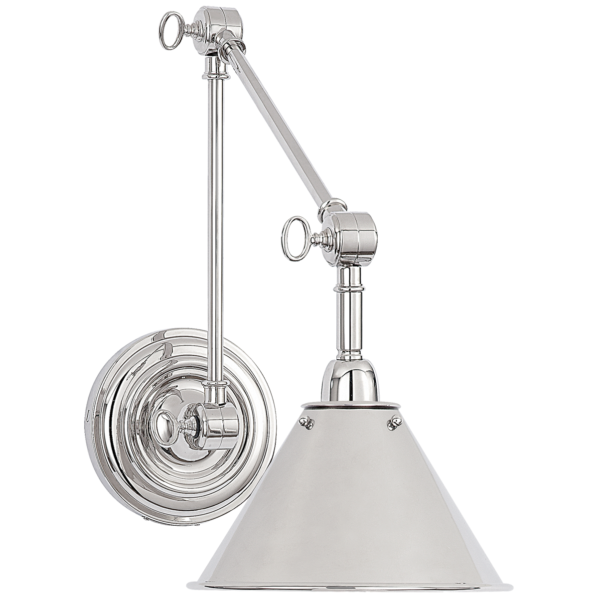 Anette Library Light - Polished Nickel