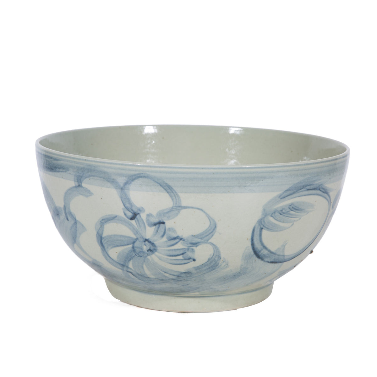 Blue sea flower chinoiserie bowl