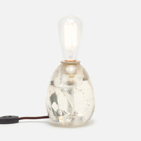 Ameer bookcase lamp with clear base