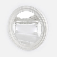 Easton Mirror - White Wood 27 In Dia
