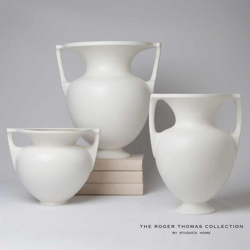 Grecian Amphora - Matte White - Medium