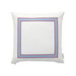 Harbour Stripe in Poppy & Pacific Throw Pillow