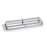 Narrow Rectangular Mirrored Tray - Small