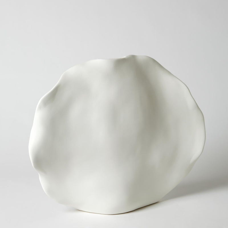 Low Kelp Vase - Matte White
