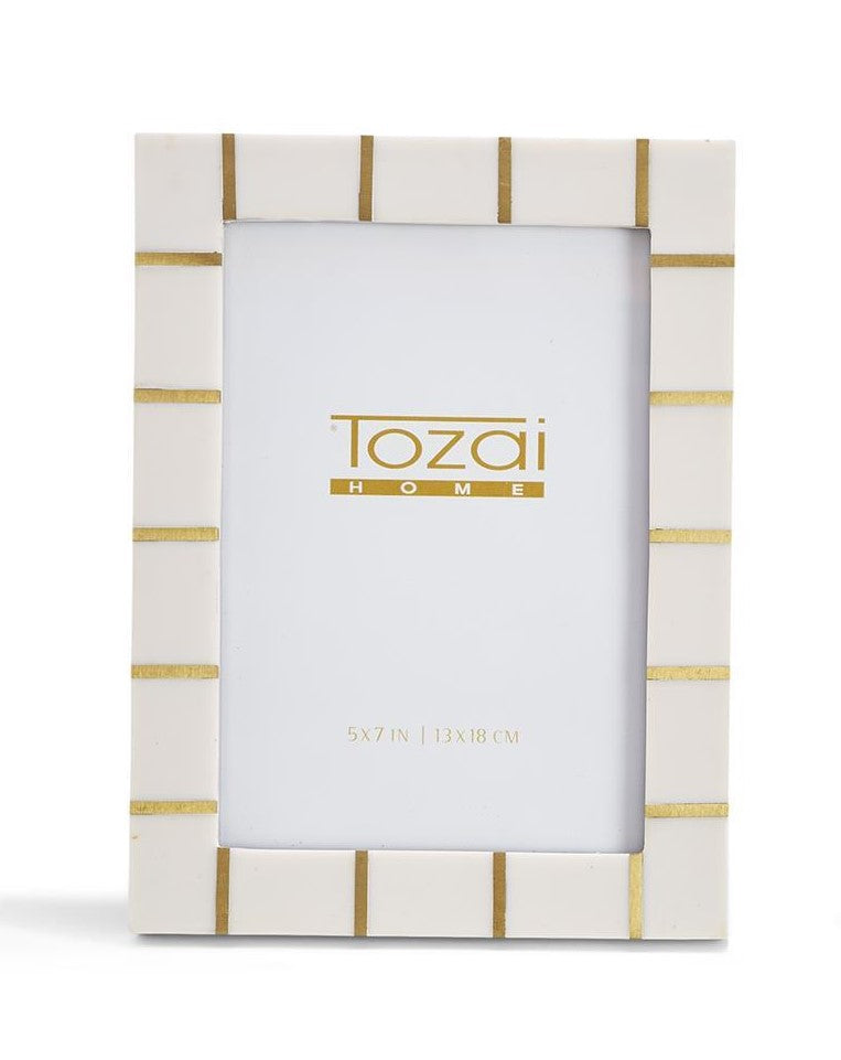 Lines Brass Lines Photo Frame - 5x7
