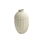 Nail Head Vase - Large Rustic White