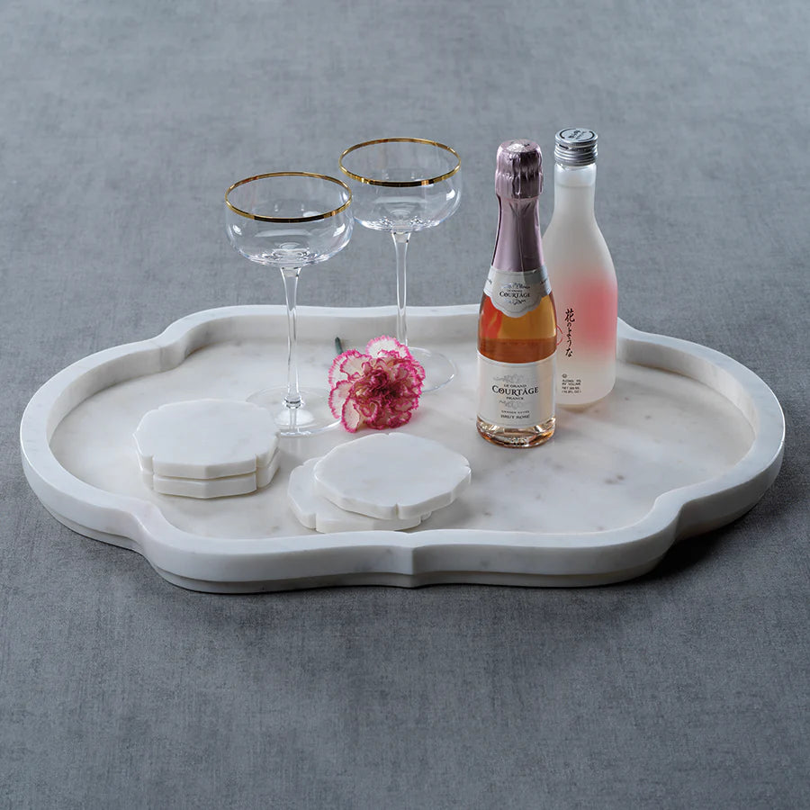 Marble Tray Pietre White - Large