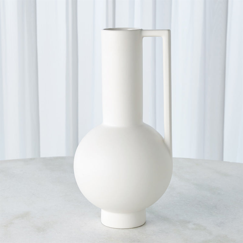 Classic Pitcher w/Handle-Matte White