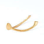 Wishbone Paperweight - Gold Leaf - Medium